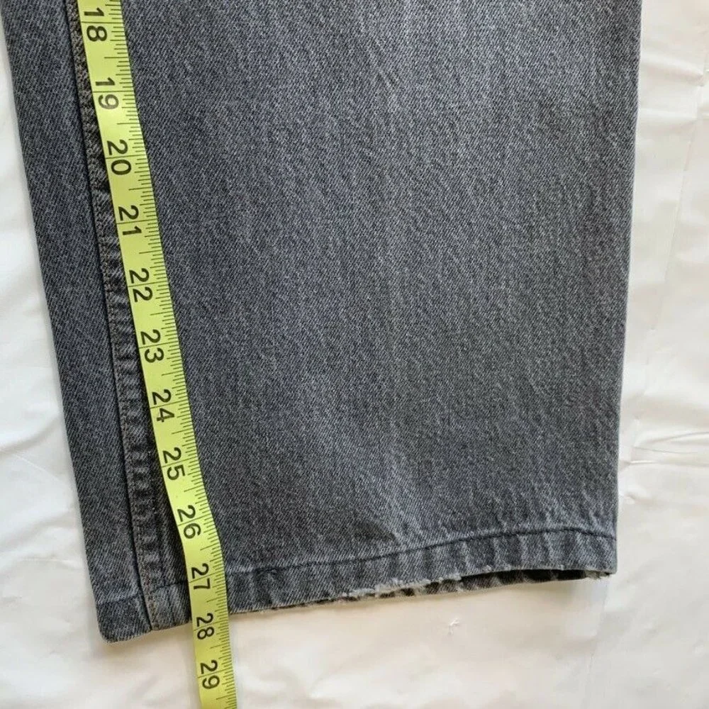 Vintage Polo Ralph Lauren Jeans Mens 38x30 (38x28) USA Made‎ Loose Black Denim